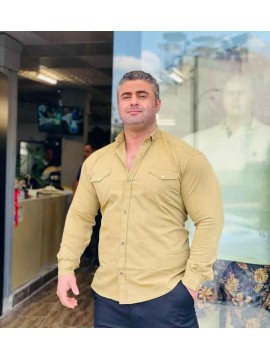پیراهن کتان سنگ شور کاغذی 1342